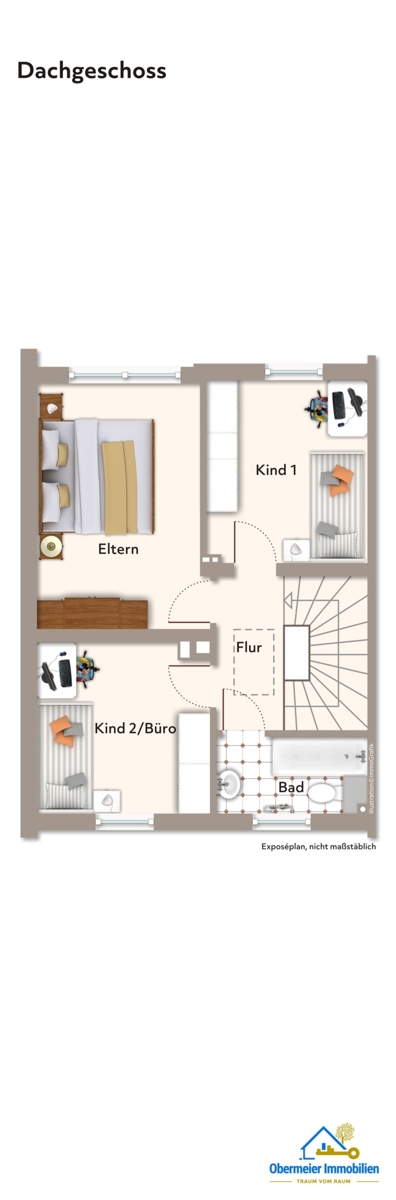 Dachgeschoss Reihenmittelhaus Regensburg