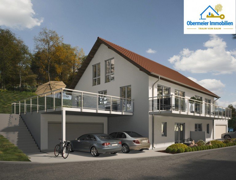 Au�en-Visualisierung W�rth an der Donau Haus Neubau-Doppelhaus in exponierter Lage
