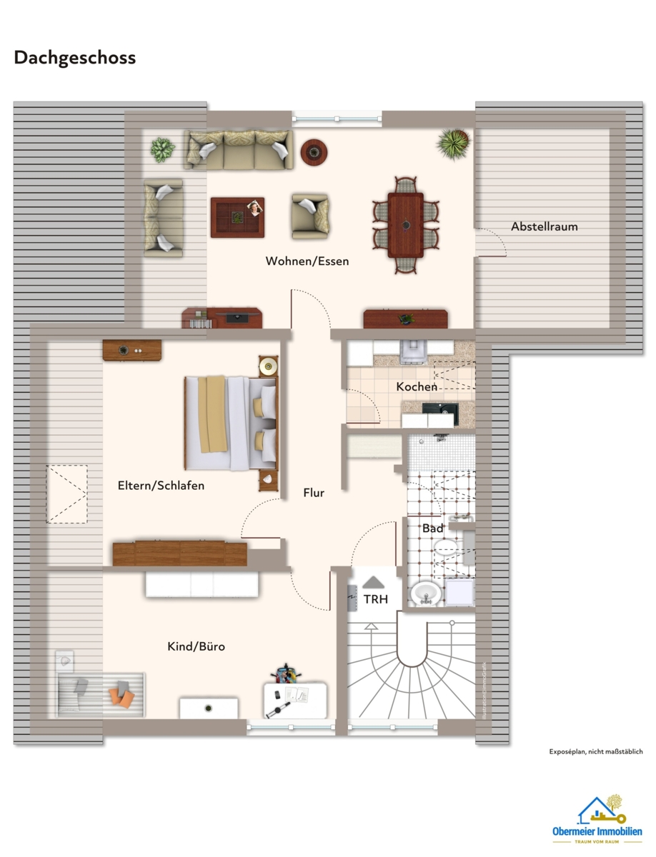 Dachgeschoss Dachgeschosswohnung Pentling
