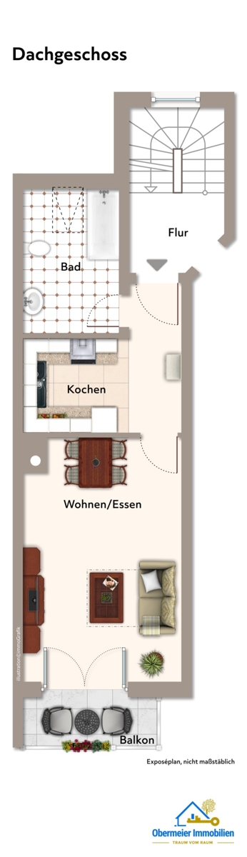  Dachgeschosswohnung Mintraching