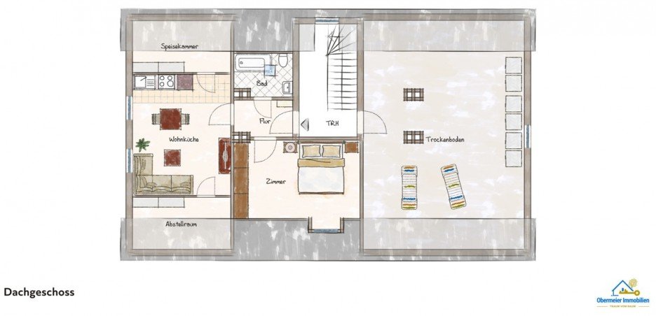 Dachgeschoss Nr. 5 Mehrfamilienhaus Wackersdorf