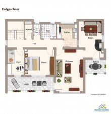 Erdgeschoss Ruhiges Wohnen im Einfamilienhaus mit Waldgrundst�ck