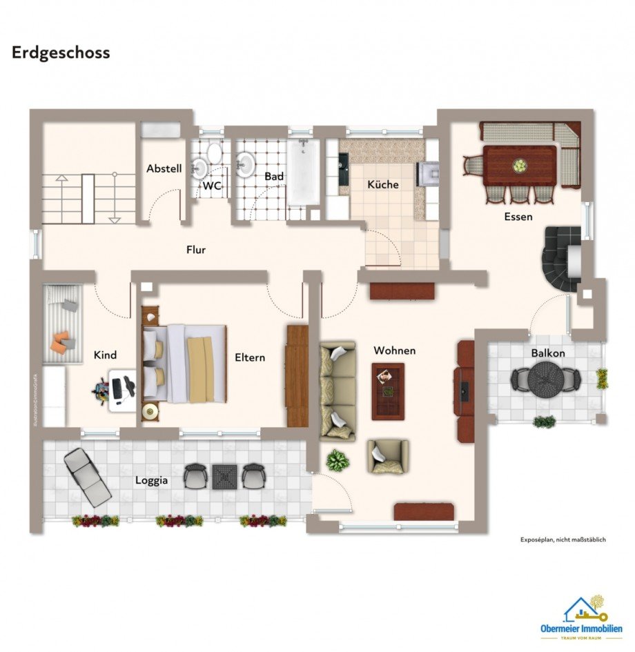 Erdgeschoss Einfamilienhaus Wiesent / Ettersdorf