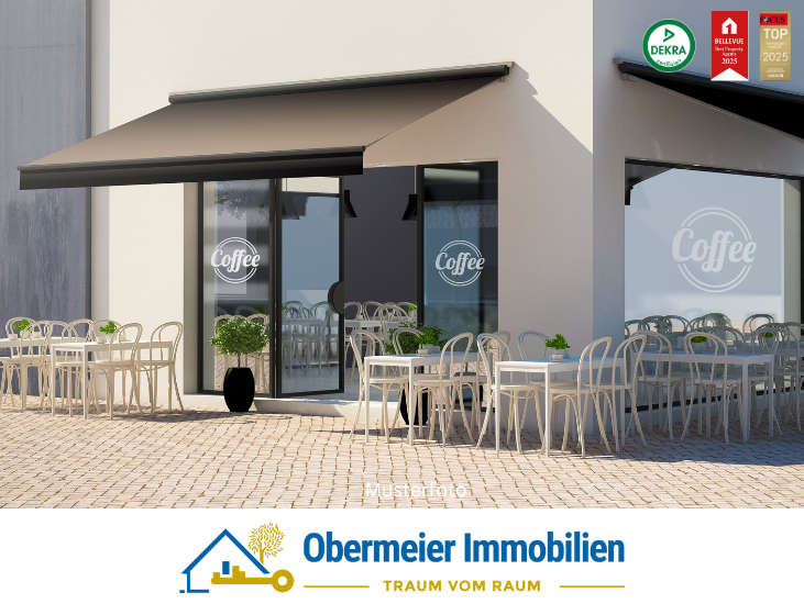 Musterfoto Regensburg Einzelhandel Attraktive Ladenfl�che mit Schaufenster und Lager - ideal f�r Caf�, B�ckerei oder Einzelhandel