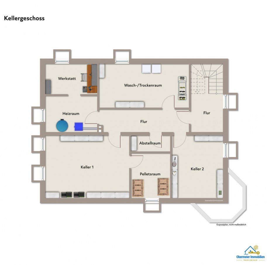 Kellergeschoss Einfamilienhaus Neustadt an der Donau / M�hlhausen