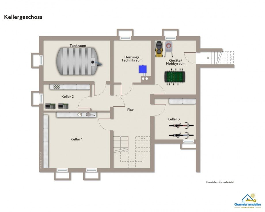 Kellergeschoss Einfamilienhaus Kelheim