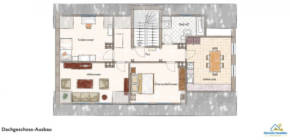 Dachgeschoss-Ausbau Nr. 7 Mehrfamilienhaus Wackersdorf
