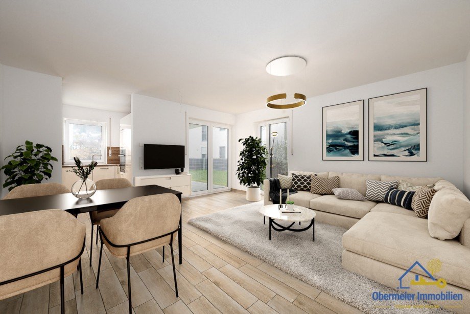 Wohnen Visualisierung Erdgeschosswohnung Kelheim / Affecking