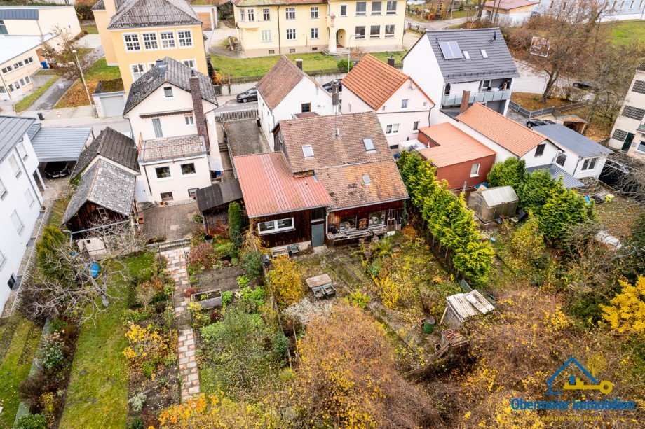 Vogelperspektive Einfamilienhaus Riedenburg