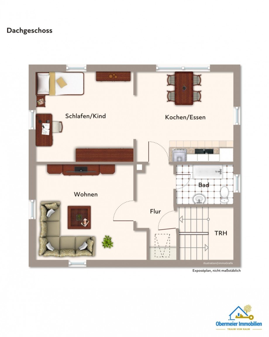 Dachgeschoss Einfamilienhaus Bernhardswald