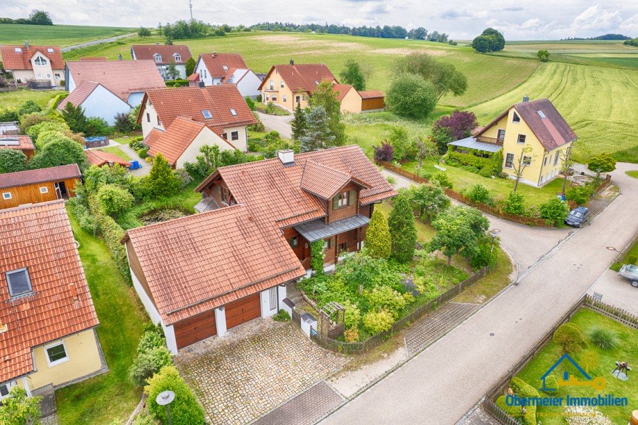Vogelperspektive Einfamilienhaus Painten