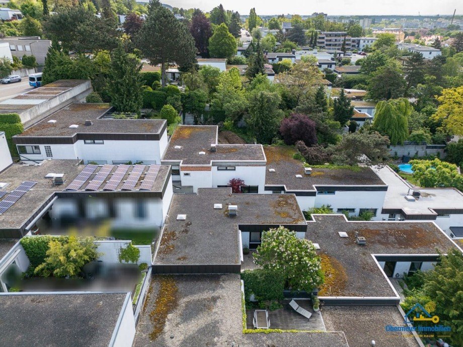 Vogelperspektive Reihenmittelhaus Regensburg