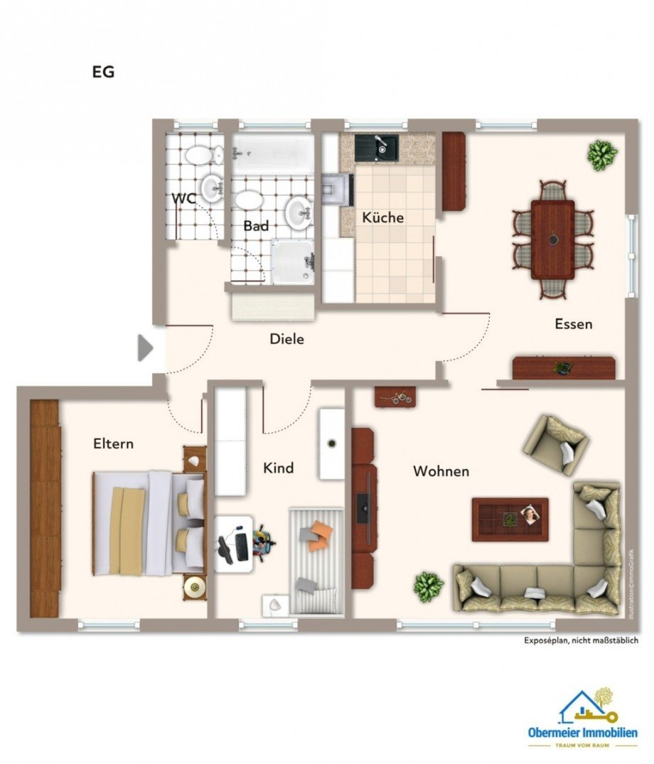  Erdgeschosswohnung Barbing / Illkofen