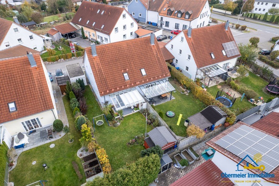 Vogelperspektive Doppelhaush�lfte Abensberg / Offenstetten