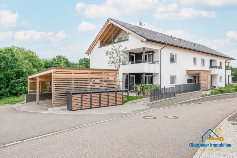 xHausansicht Altenthann Etagenwohnung Hochwertige Neubau-Wohnung mit Fu�bodenheizung, Aufzug & West-Loggia - Ideal f�r Pendler