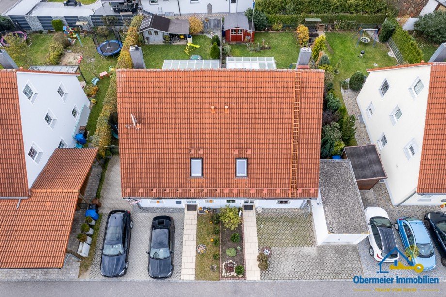 Vogelperspektive Doppelhaush�lfte Abensberg / Offenstetten