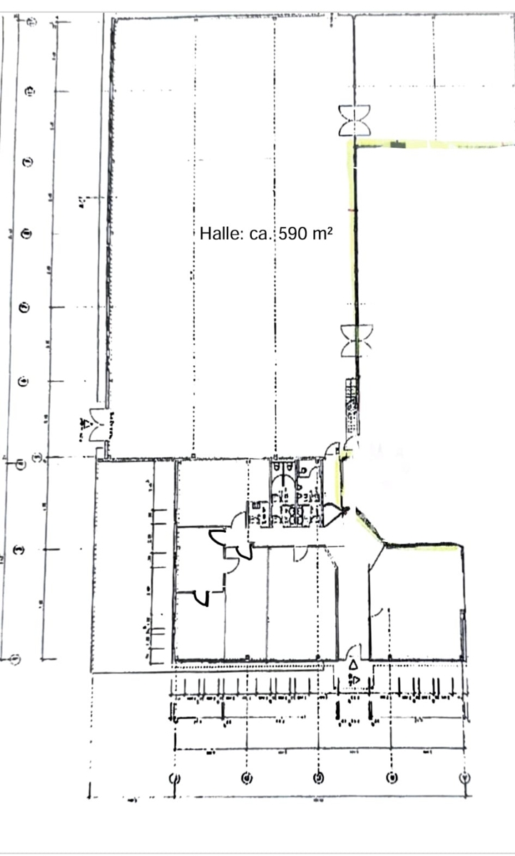 Grundriss Halle / Lager / Produktion Regensburg