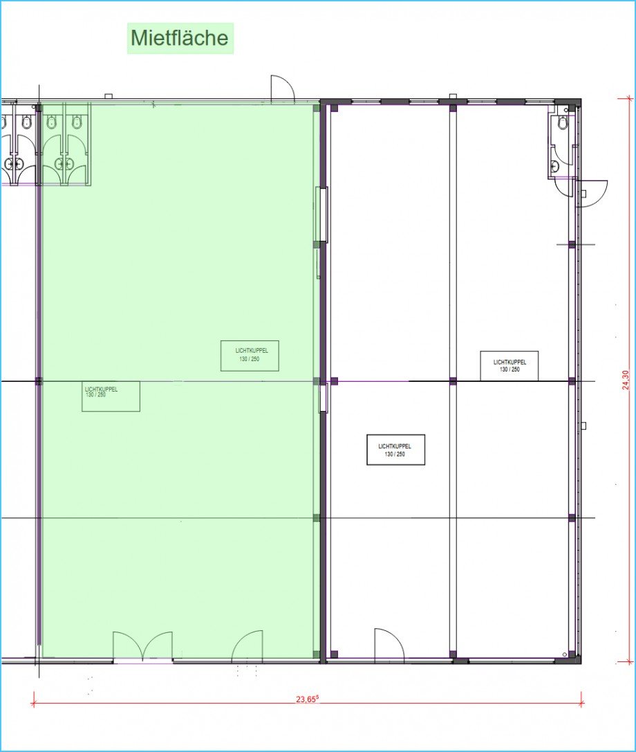 Grundriss ca. 300 m� Einzelhandel Regensburg