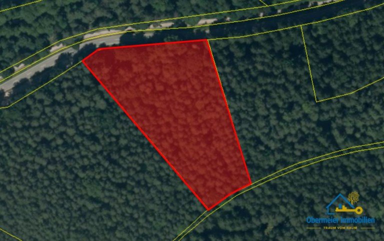 Auszug Flurkarte Neunburg vorm Wald / Kr�blitz Land- / Forstwirtschaft - Grdst. Nachhaltiger Sachwert: Waldgrundst�ck in der Oberpfalz