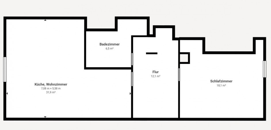 Grundriss Dachgeschosswohnung Regensburg