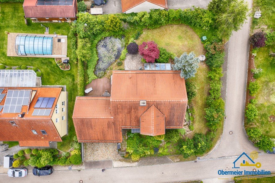 Vogelperspektive Einfamilienhaus Painten