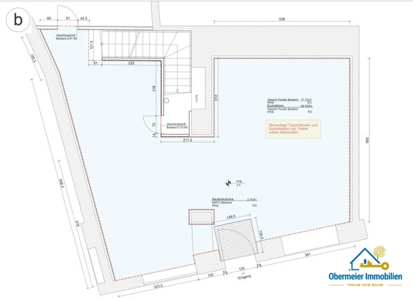 Grundriss EG Ladenlokal Regensburg