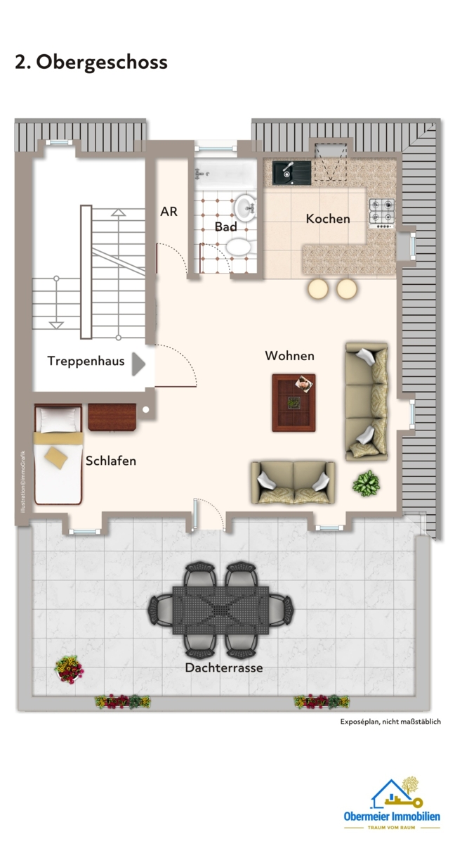 2. Obergeschoss Haus Regensburg