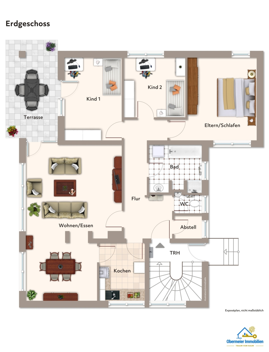 Erdgeschoss Erdgeschosswohnung Pentling