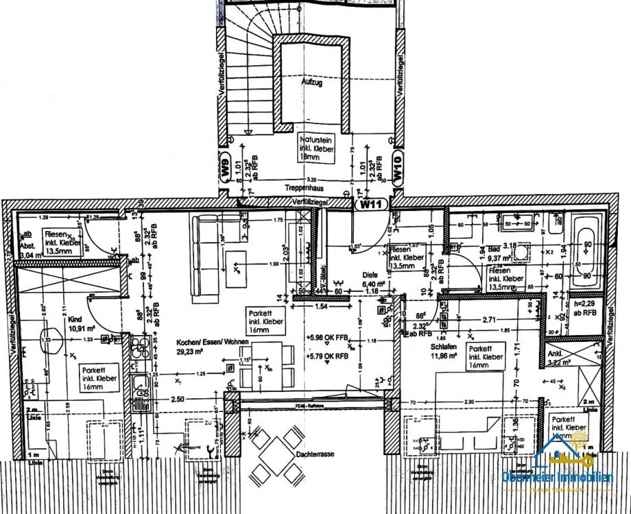 Grundriss Etagenwohnung Nittenau