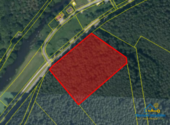 Auszug Flurkarte Neunburg vorm Wald / Kr�blitz Land- / Forstwirtschaft - Grdst. Nachhaltiger Sachwert: gro�z�giges Waldgrundst�ck in der Oberpfalz