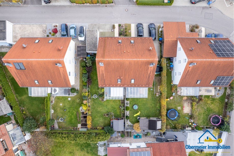 Vogelperspektive Doppelhaush�lfte Abensberg / Offenstetten